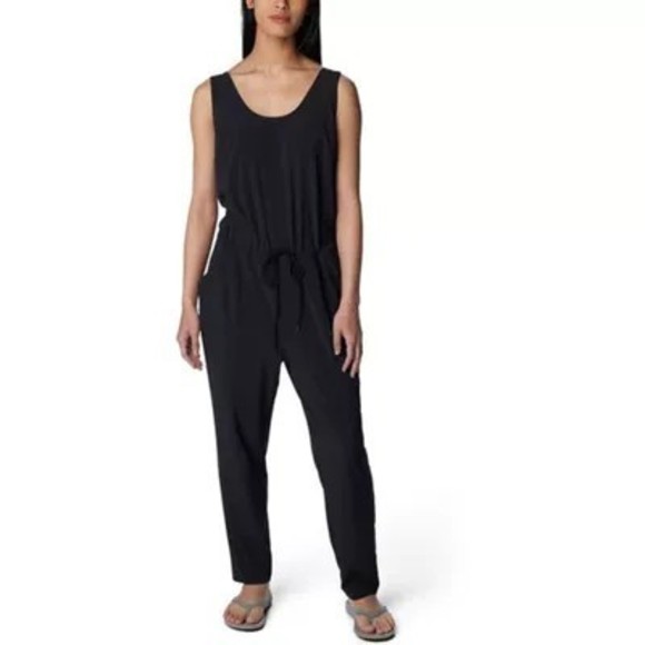 Columbia Anytime Tank Jumpsuit Black Polyester Blend, X-Small - Picture 1 of 12